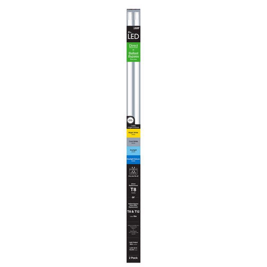 Feit T8 Color Selectable 48 in. G13 Linear Led Linear Lamp 32 Watt Equivalence 2 pk