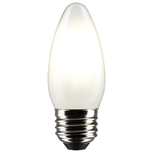 Satco B11 E26 (Medium) Filament LED Bulb Warm White 40 Watt Equivalence 2 pk