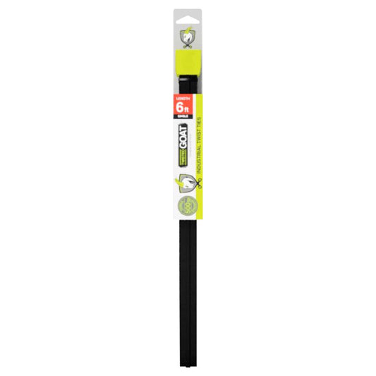 Twisted Goat 72 in. L Black Twist Ties 1 pk