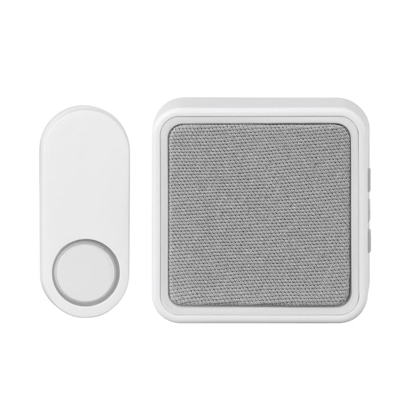 Heath Zenith Matte White Plastic Wireless Door Bell