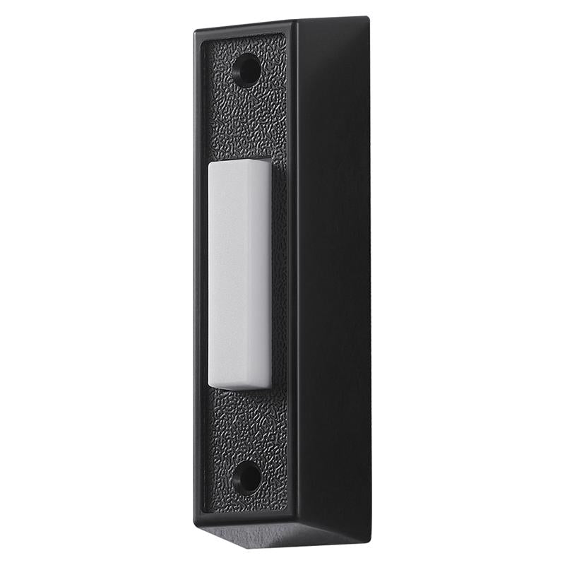 Heath Zenith Heath Zenith Black/White Plastic Wired Pushbutton Doorbell