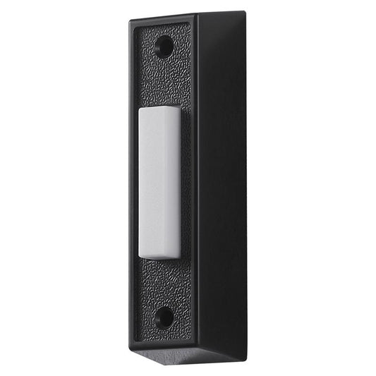 Heath Zenith Heath Zenith Black/White Plastic Wired Pushbutton Doorbell