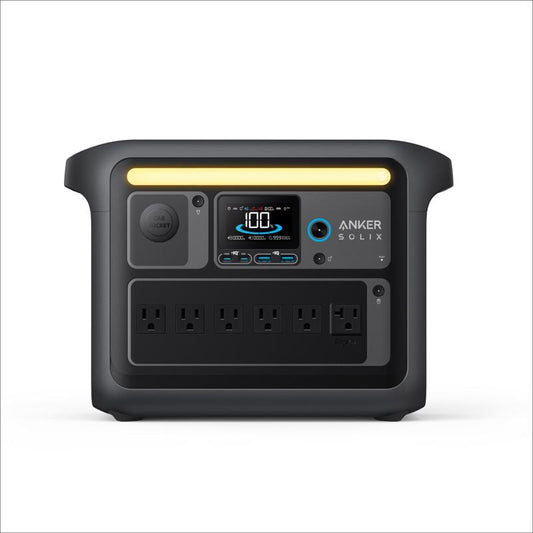 Anker SOLIX 120 V Solar and Battery Portable Inverter Solar Power Station Kit (Battery & Charger) 18