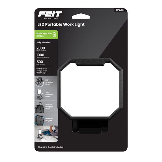 Feit 1000 lm LED Rechargeable Stand (H or Scissor) Folding Worklight