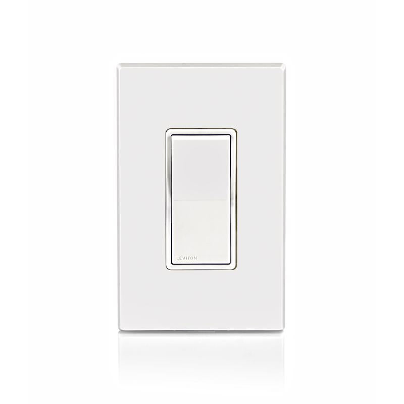 Leviton Single Pole Rocker Switch White 1 pk