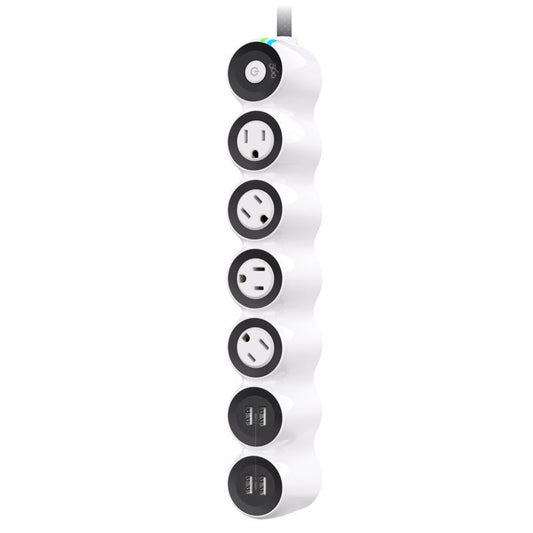 360 Electrical PowerCurve 5 ft. L 4 outlets Power Strip w/Surge Protection White 1080 J