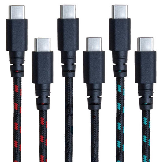 Fusebox Type C to Type C Cable 4-9 ft. Assorted