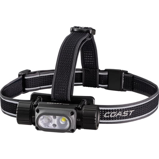 Coast WPH34R 2000 lm Black/Gray LED Head Lamp
