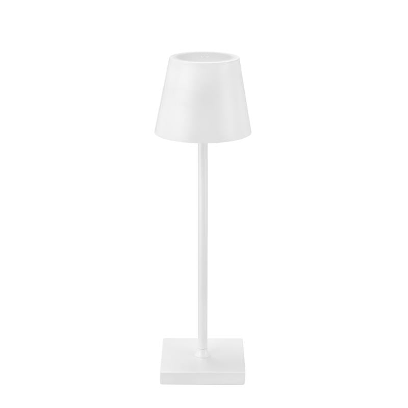 Globe Electric 15 in. Matte White Table Lamp