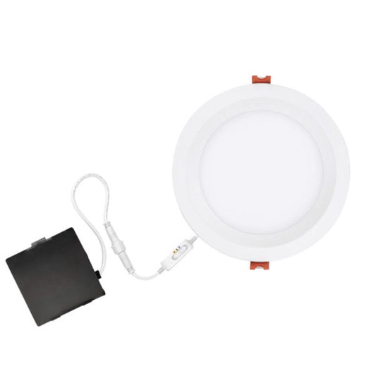 Globe Electric White 6 in. W LED Canless Recessed Downlight Kit 12 W