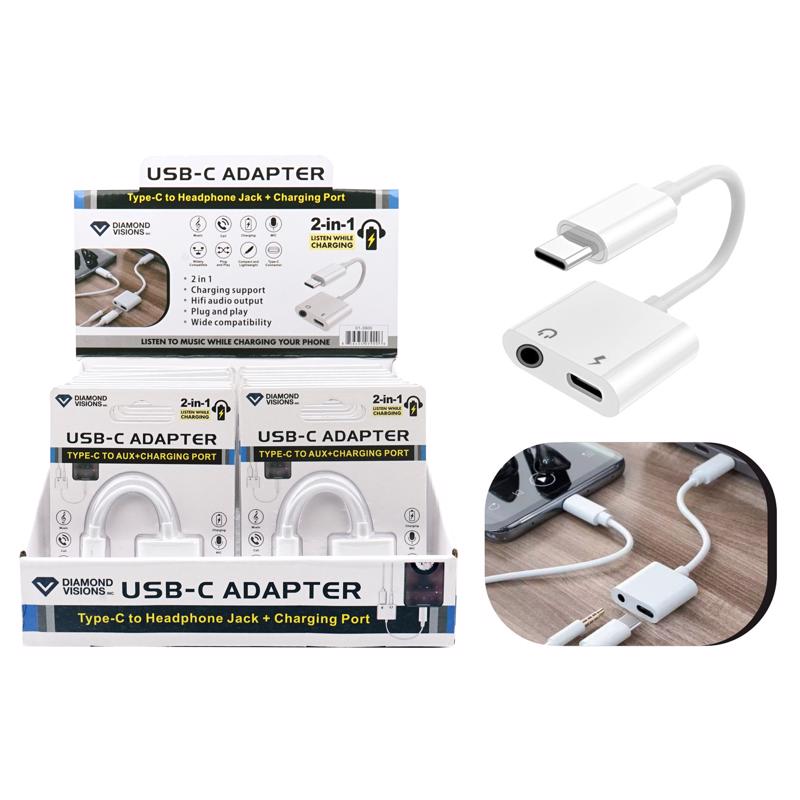 Diamond Visions White Diamond Visions Inc 2 in 1 Adapter For All Smartphones