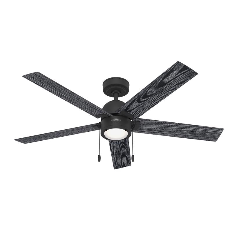 Hunter 52 in. Matte Black LED Indoor Ceiling Fan