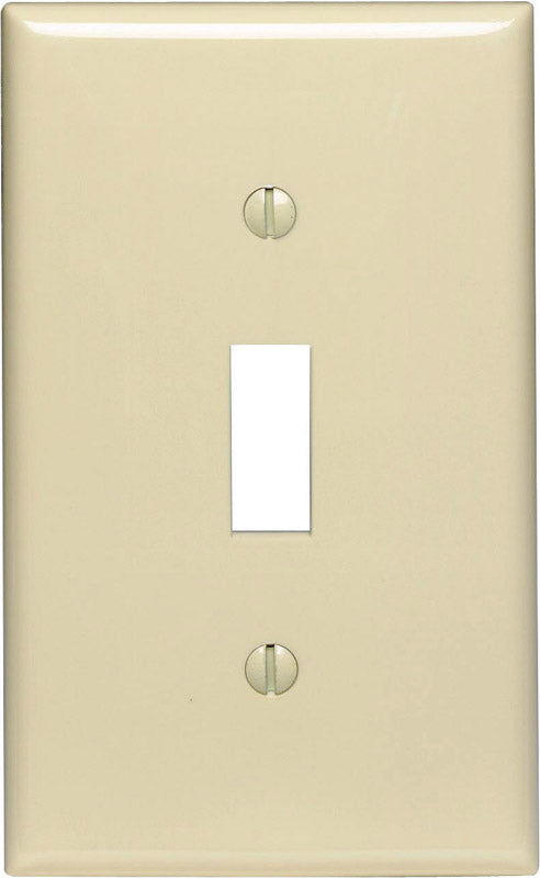 Leviton Ivory 1 gang Nylon Toggle Wall Plate 1 pk