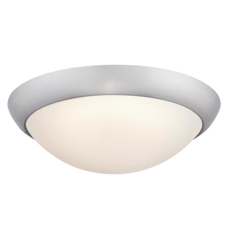 Westinghouse 3.5 in. H X 11 in. W X 11 in. L Brushed Nickel LED Ceiling Light Fixture