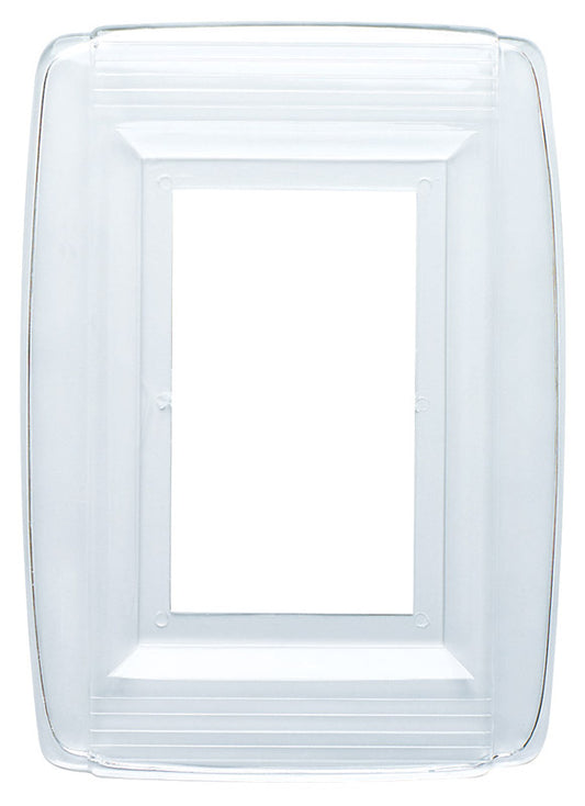 Westinghouse Clear 1 gang Plastic Wall Plate 1 pk