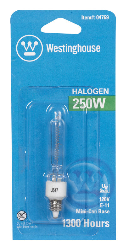 Westinghouse 250 W T4 Halogen Bulb 4,250 lm White 1 pk