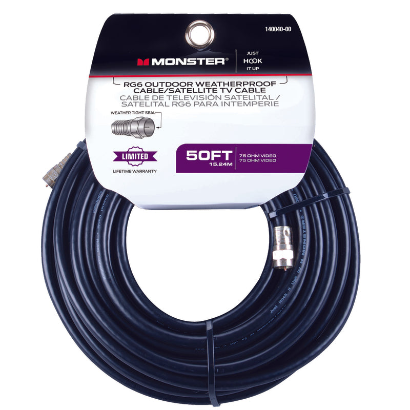 Monster Just Hook it Up 50 ft. Weatherproof Video Coaxial Cable