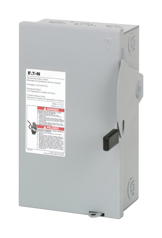 Eaton Cutler-Hammer 30 amps Fusible 2-Pole Fuse Safety Switch