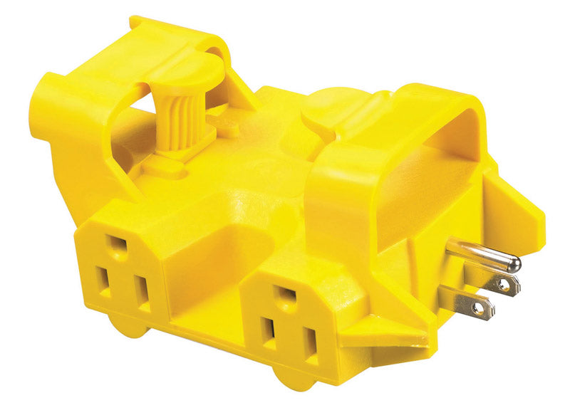 Yellow Jacket Grounded 5 outlets Adapter 1 pk