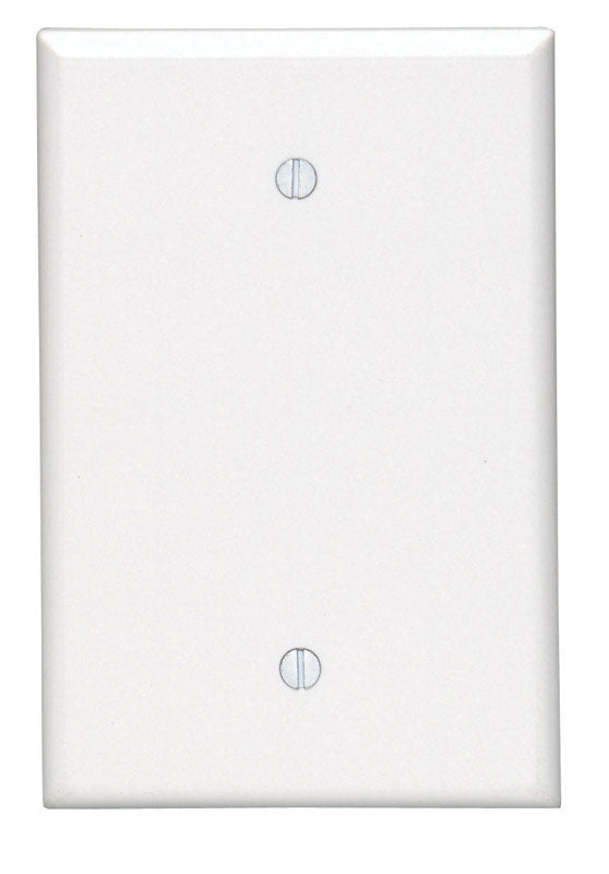 Leviton White 1 gang Thermoset Plastic Blank Wall Plate 1 pk