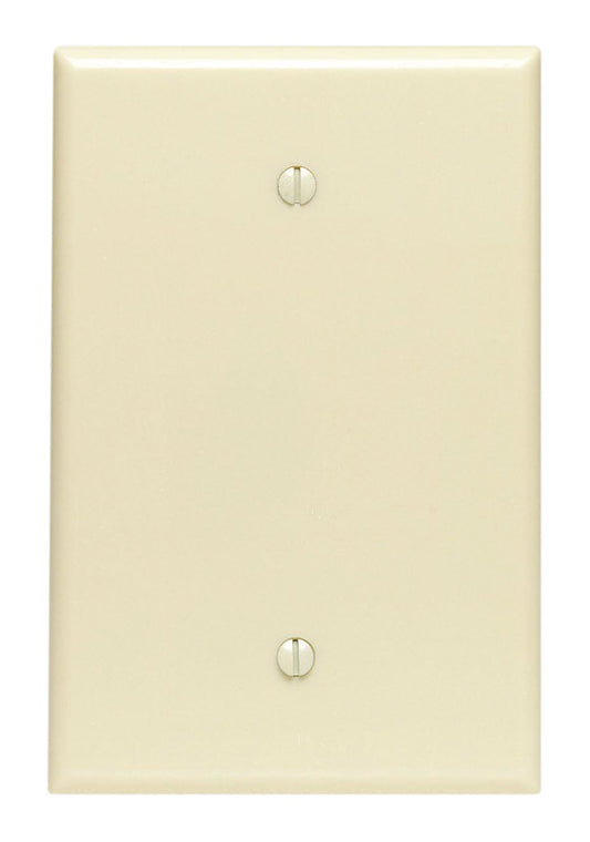 Leviton Ivory 1 gang Thermoset Plastic Blank Wall Plate 1 pk