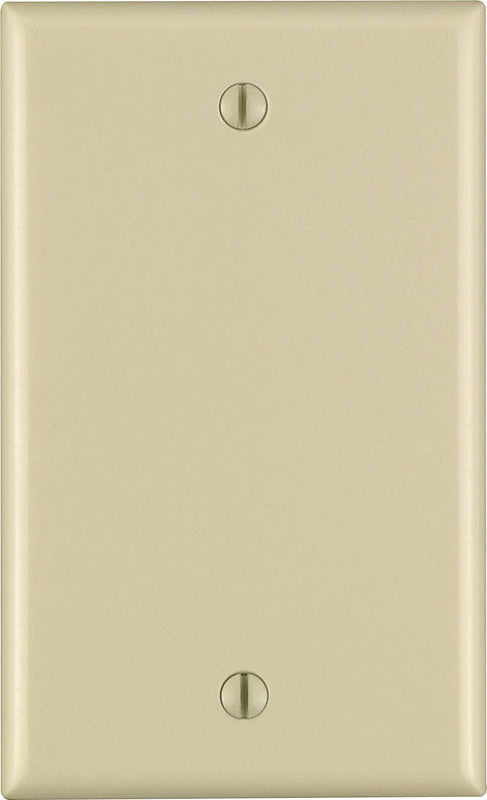 Leviton Ivory 1 gang Thermoset Plastic Blank Wall Plate 1 pk