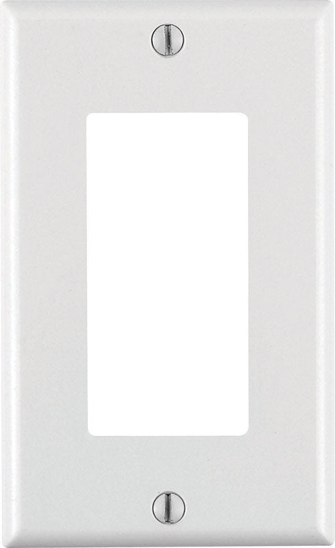 Leviton Decora White 1 gang Thermoset Plastic Decorator Wall Plate 1 pk