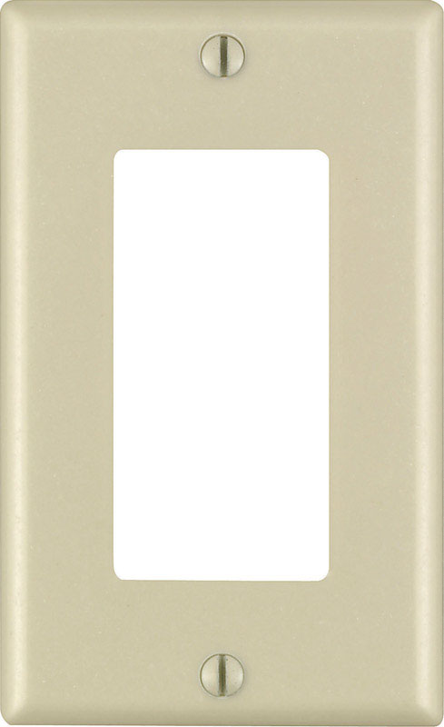 Leviton Decora Ivory 1 gang Thermoset Plastic Decorator Wall Plate 1 pk