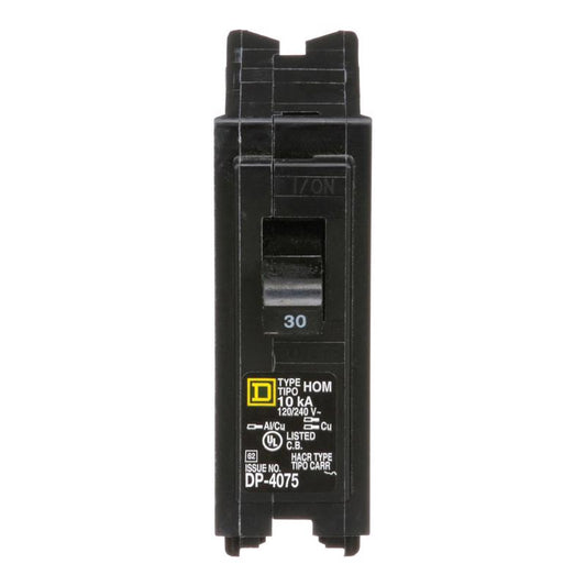 Square D HomeLine 30 amps Surge Single Pole Circuit Breaker