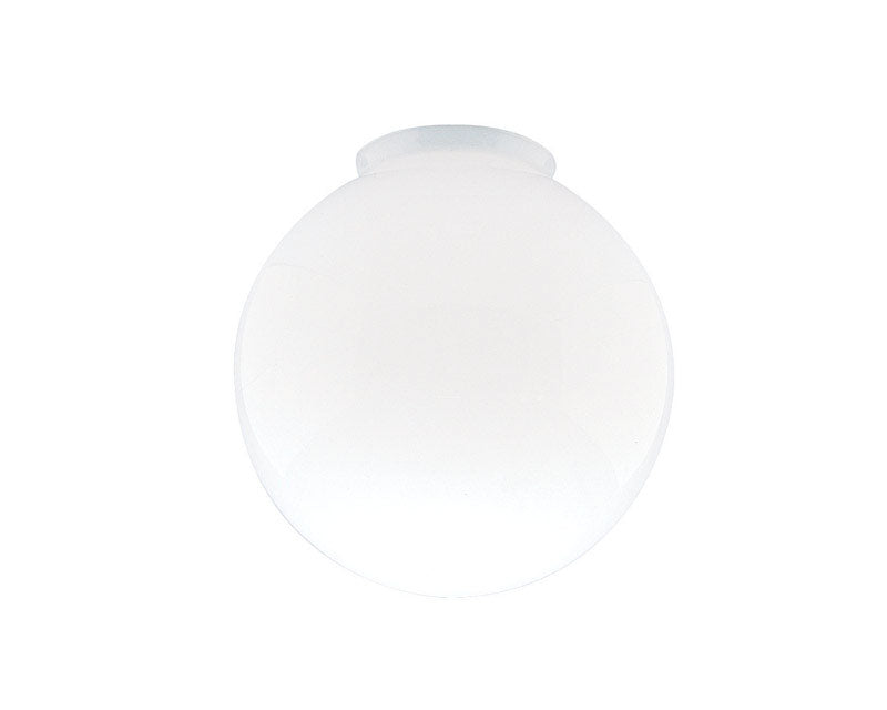 Westinghouse Round White Glass Lamp Shade 1 pk