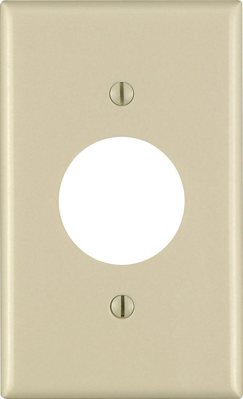 Leviton Ivory 1 gang Thermoset Plastic Outlet Wall Plate 1 pk