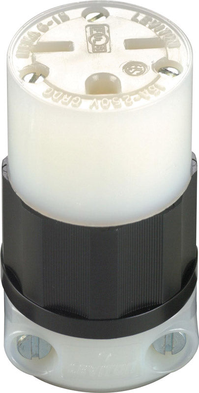 Leviton Industrial Nylon Grounding Connector 6-15R 18-10 AWG 2 Pole 3 Wire