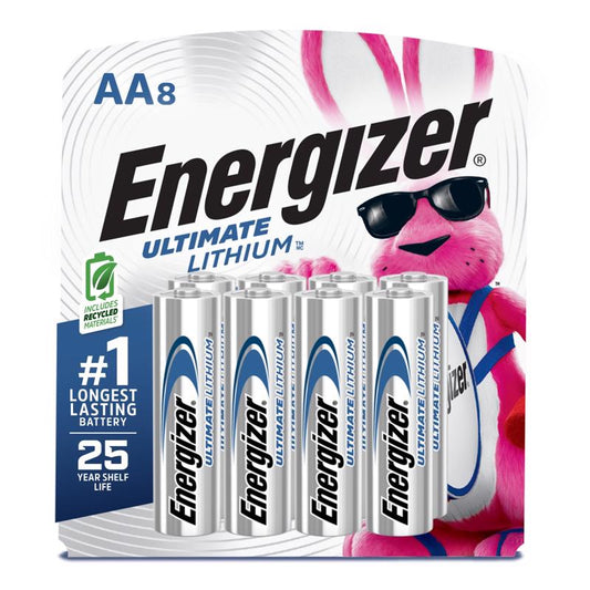 Energizer Ultimate Lithium AA 1.5 V Battery 8 pk