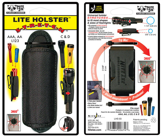 Nite Ize Lite Holster Black Flashlight Holster