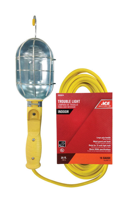 Ace 75 W 25 ft. 16/3 SJT Fluorescent Trouble Light