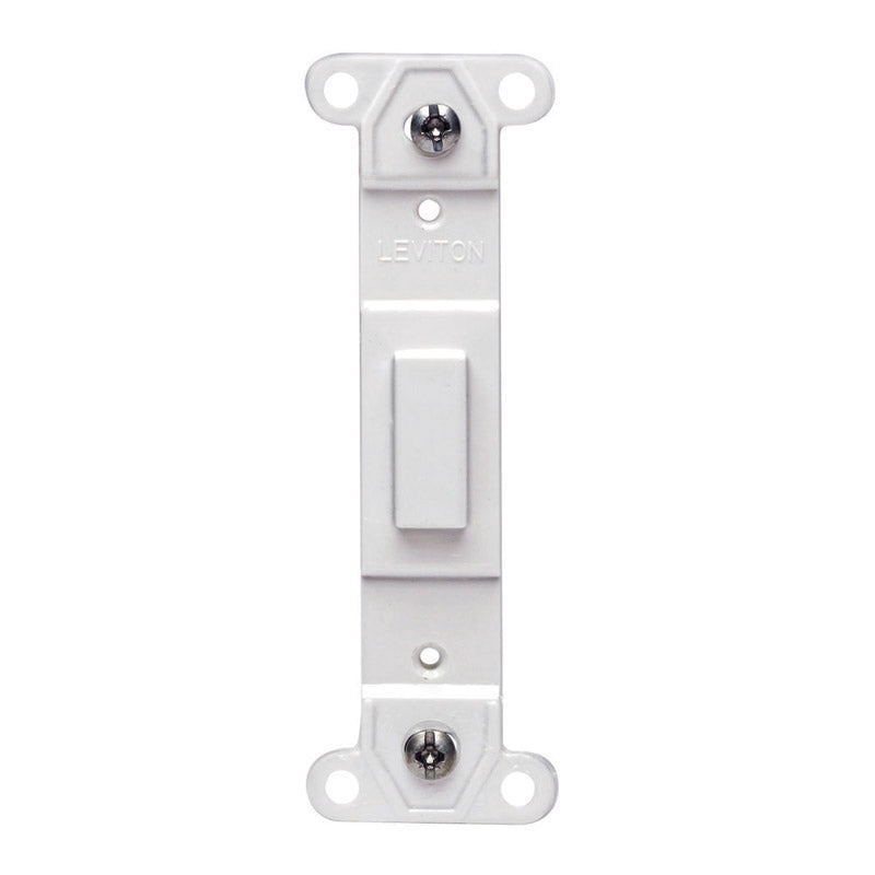 Leviton White 1 gang Plastic Blank Wall Plate 1 pk