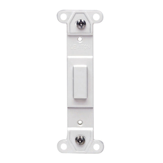 Leviton White 1 gang Plastic Blank Wall Plate 1 pk