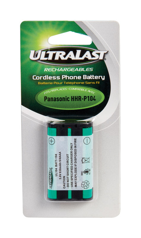 UltraLast NiMH AAA 3.6 V 0.83 mAh Cordless Phone Battery BATT-104 1 pk