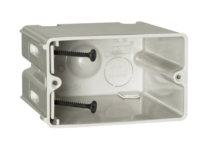 Allied Moulded SliderBox New and Old Work 23 cu in Rectangle Polycarbonate 1 gang Outlet Box Beige