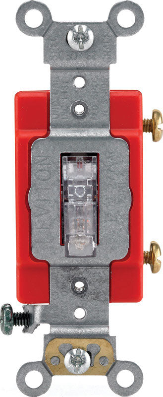 Leviton Industrial 20 amps Toggle Switch Clear 1 pk