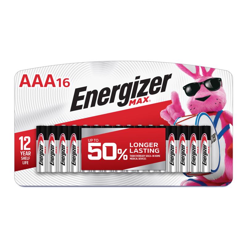 Energizer Max AAA Alkaline Batteries 16 pk Carded