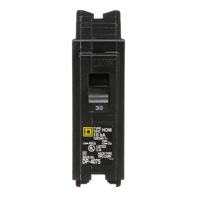 Square D HomeLine 30 amps Surge Single Pole Circuit Breaker