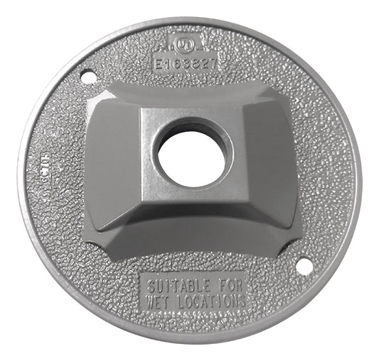 Sigma Engineered Solutions Round Die-Cast Metal 4.13 in. H X 4.13 in. W Lampholder Cover