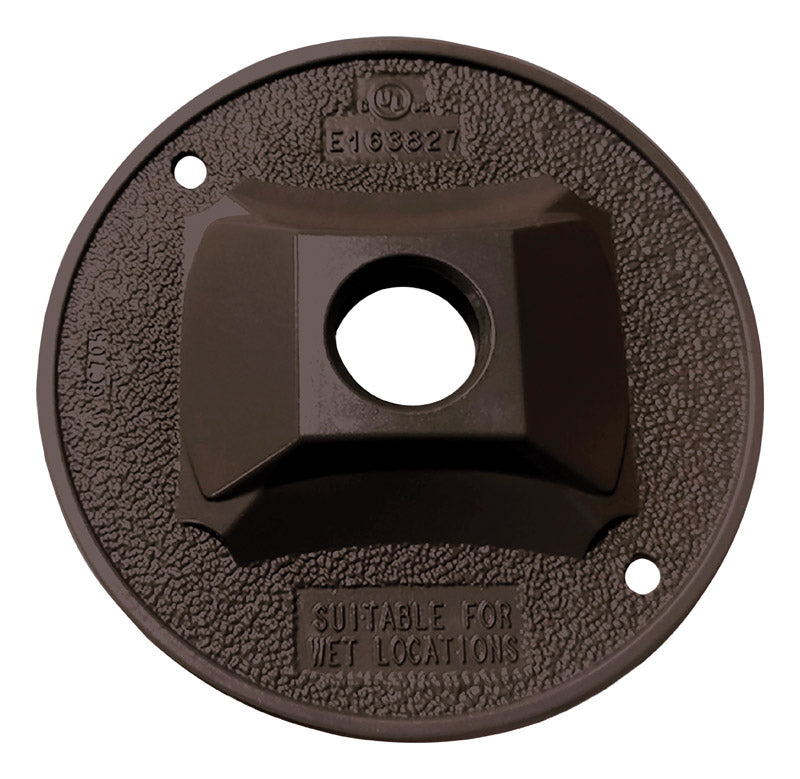 Sigma Engineered Solutions Round Die-Cast Metal 4.13 in. H X 4.13 in. W Lampholder Cover