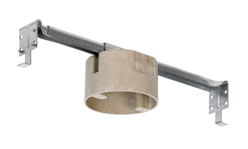 Allied Moulded FiberglasBox New Work 22-1/2 cu in Round Fiberglass 1 gang Outlet Box Beige