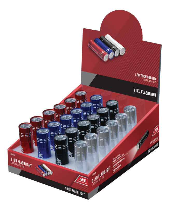 Ace Assorted LED Flashlight AAA Battery