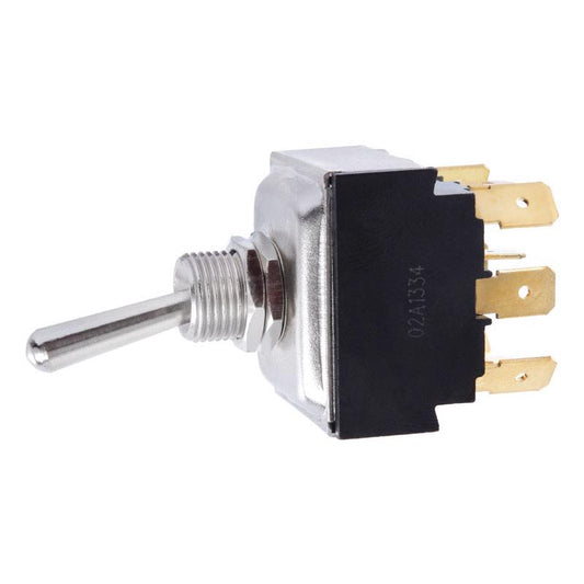 Jandorf 24 amps Three Pole Toggle Power Tool Switch Black 1 pk