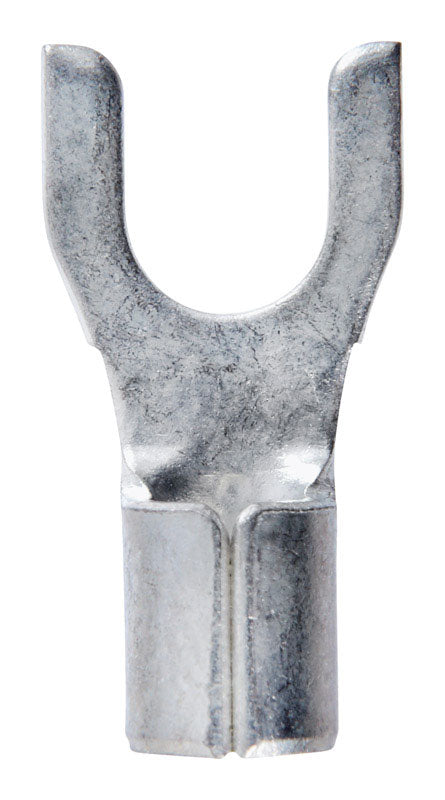 Jandorf 12-10 Ga. Uninsulated Wire Terminal Spade Silver 5 pk