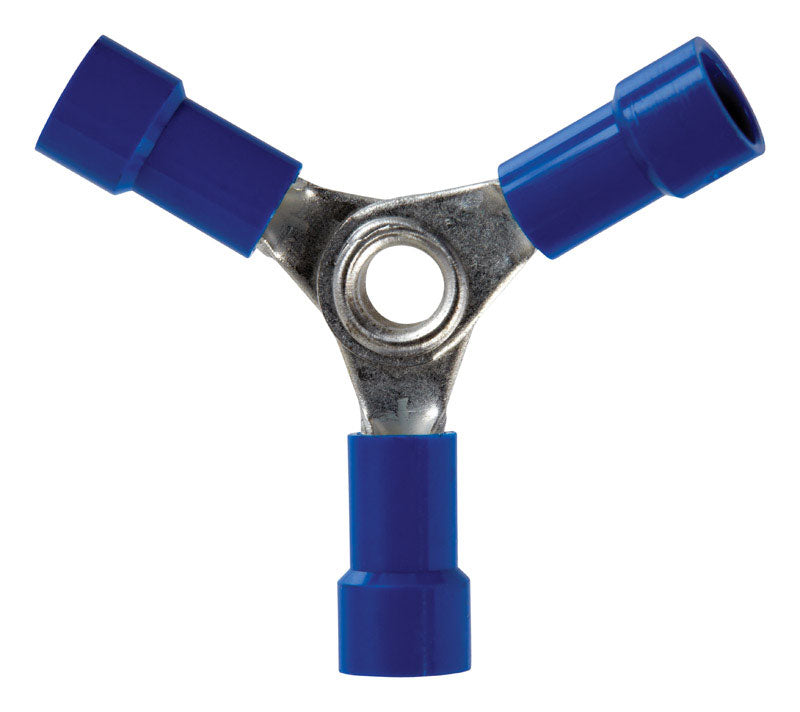 Jandorf 16-14 Ga. Insulated Wire Terminal Butt Splice Blue 2 pk