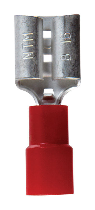Jandorf 22-18 Ga. Insulated Wire Female Disconnect Red 5 pk